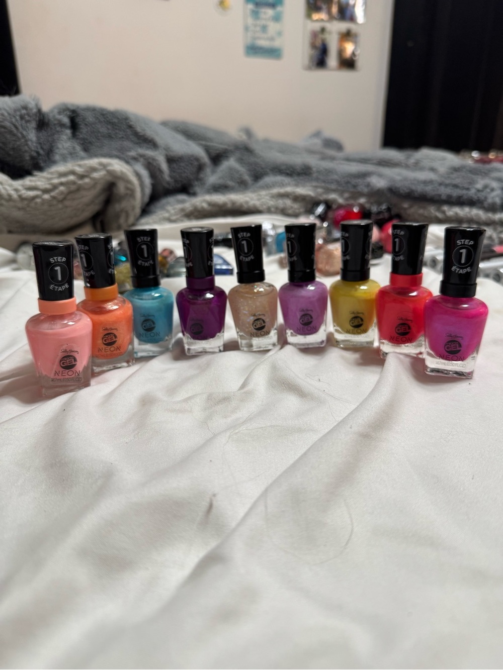 Sally Hansen NEON Nail Polish Bundle